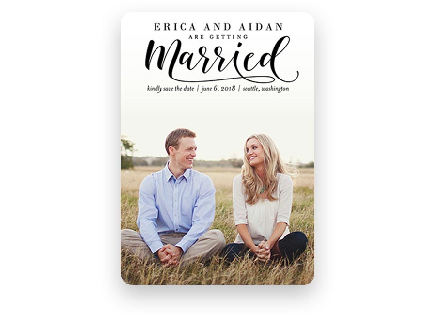 shutterfly wedding invitations classic married save the date card higher