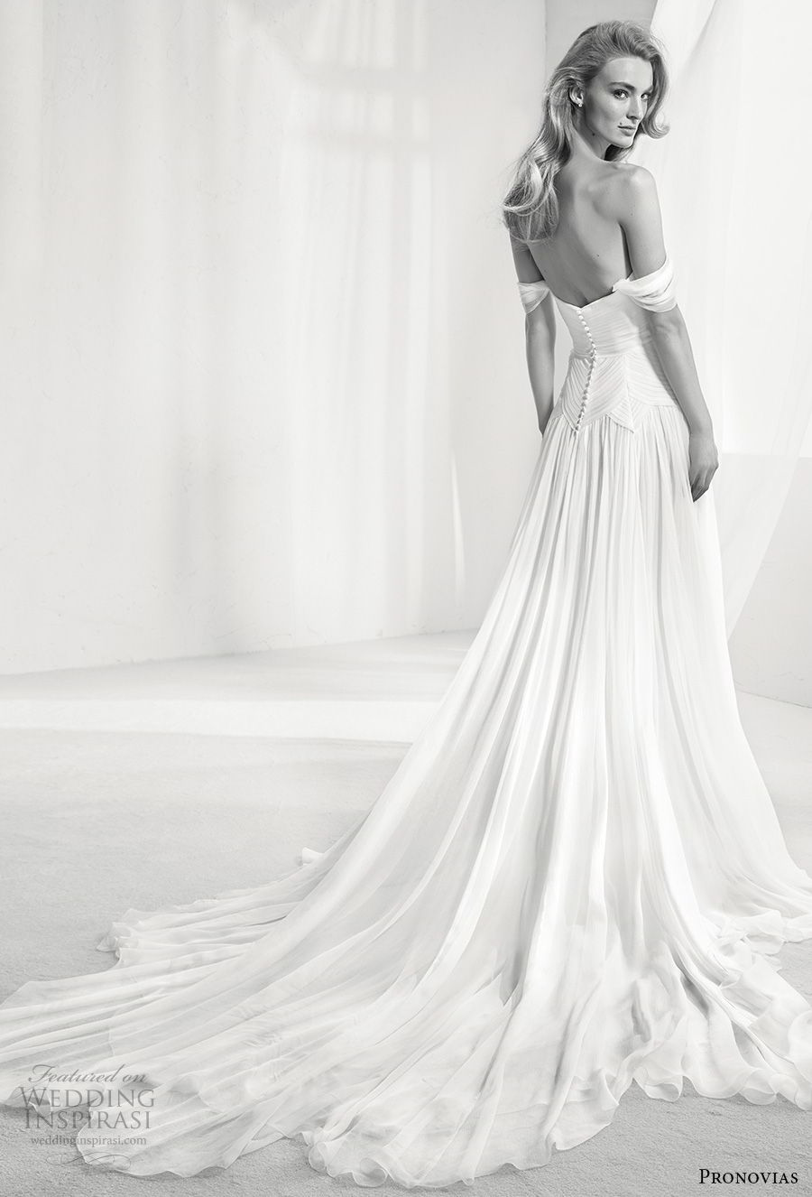 pronovias simple wedding dress