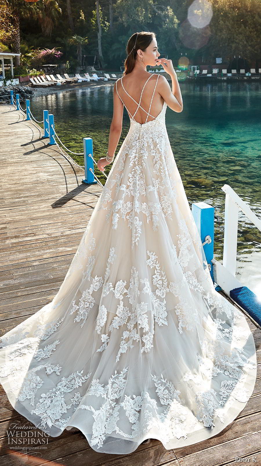 eddy k 2018 bridal double strap sweetheart neckline full embellishment romantic a line wedding dress open back chapel train (16) bv eddy k 2018 bridal double strap sweetheart neckline full embellishment romantic a line wedding dress open back chapel train (16) bv