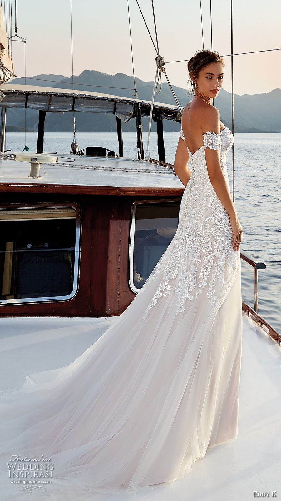 eddy k 2018 bridal off the shoulder sweetheart neckline heavily embellished bodice fit and flare wedding dress open back chapel train (22) bv eddy k 2018 bridal off the shoulder sweetheart neckline heavily embellished bodice fit and flare wedding dress open back chapel train (22) bv