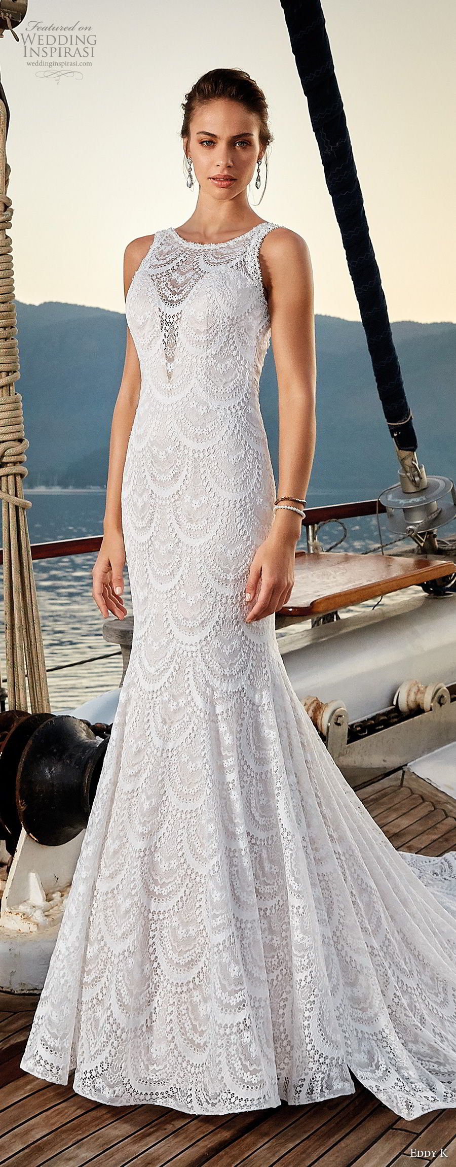 eddy k 2018 bridal sleeveless jewel neck full embellishment elegant trumpet mermaid wedding dress open v back chapel train (3) mv eddy k 2018 bridal sleeveless jewel neck full embellishment elegant trumpet mermaid wedding dress open v back chapel train (3) mv