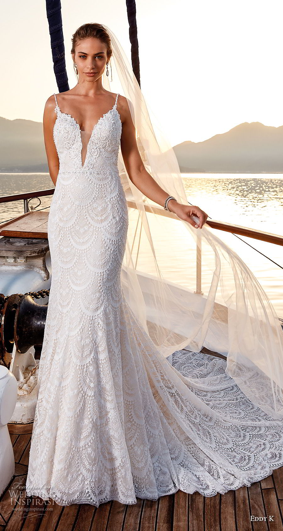 eddy k 2018 bridal sleeveless spaghetti strap deep plunging sweetheart neckline full embellishment romantic fit and flare wedding dress open back chapel train (7) mv eddy k 2018 bridal sleeveless spaghetti strap deep plunging sweetheart neckline full embellishment romantic fit and flare wedding dress open back chapel train (7) mv