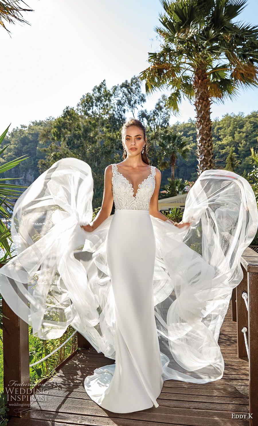 eddy k 2018 bridal sleeveless thick strap illusion bateau sweetheart neckline heavily embellished bodice sheath wedding dress sheer button back sweep train (24) mv eddy k 2018 bridal sleeveless thick strap illusion bateau sweetheart neckline heavily embellished bodice sheath wedding dress sheer button back sweep train (24) mv