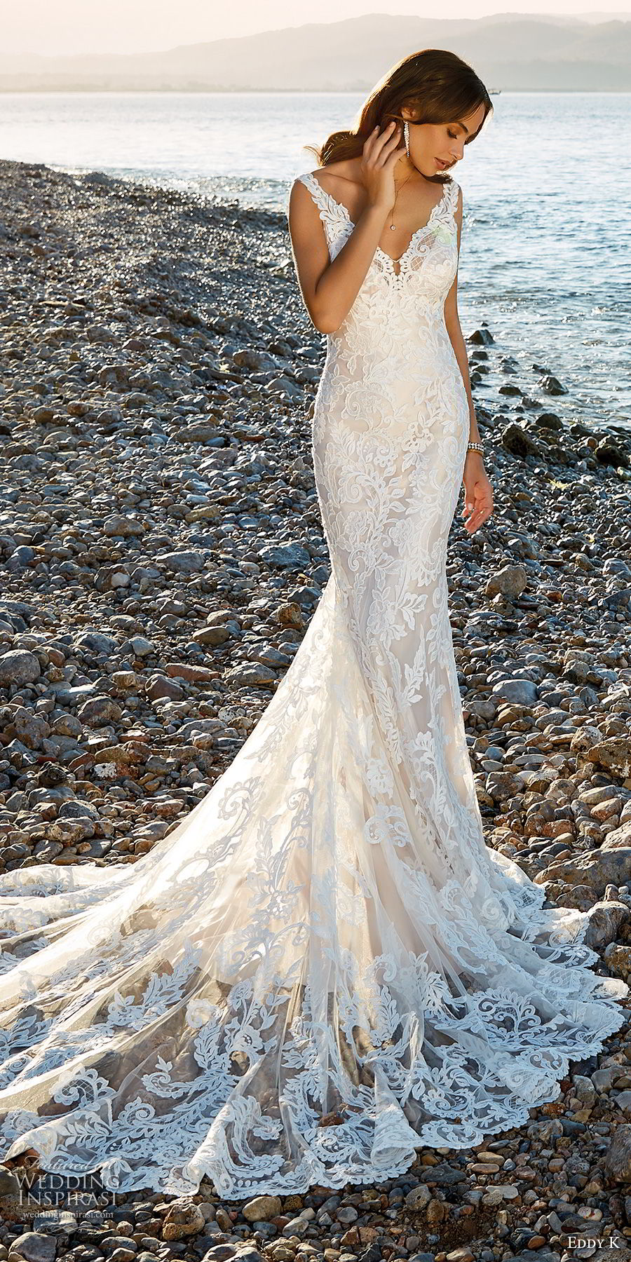 eddy k 2018 bridal sleeveless v neck full embellishment elegant fit and flare wedding dress open back chapel train (34) mv eddy k 2018 bridal sleeveless v neck full embellishment elegant fit and flare wedding dress open back chapel train (34) mv