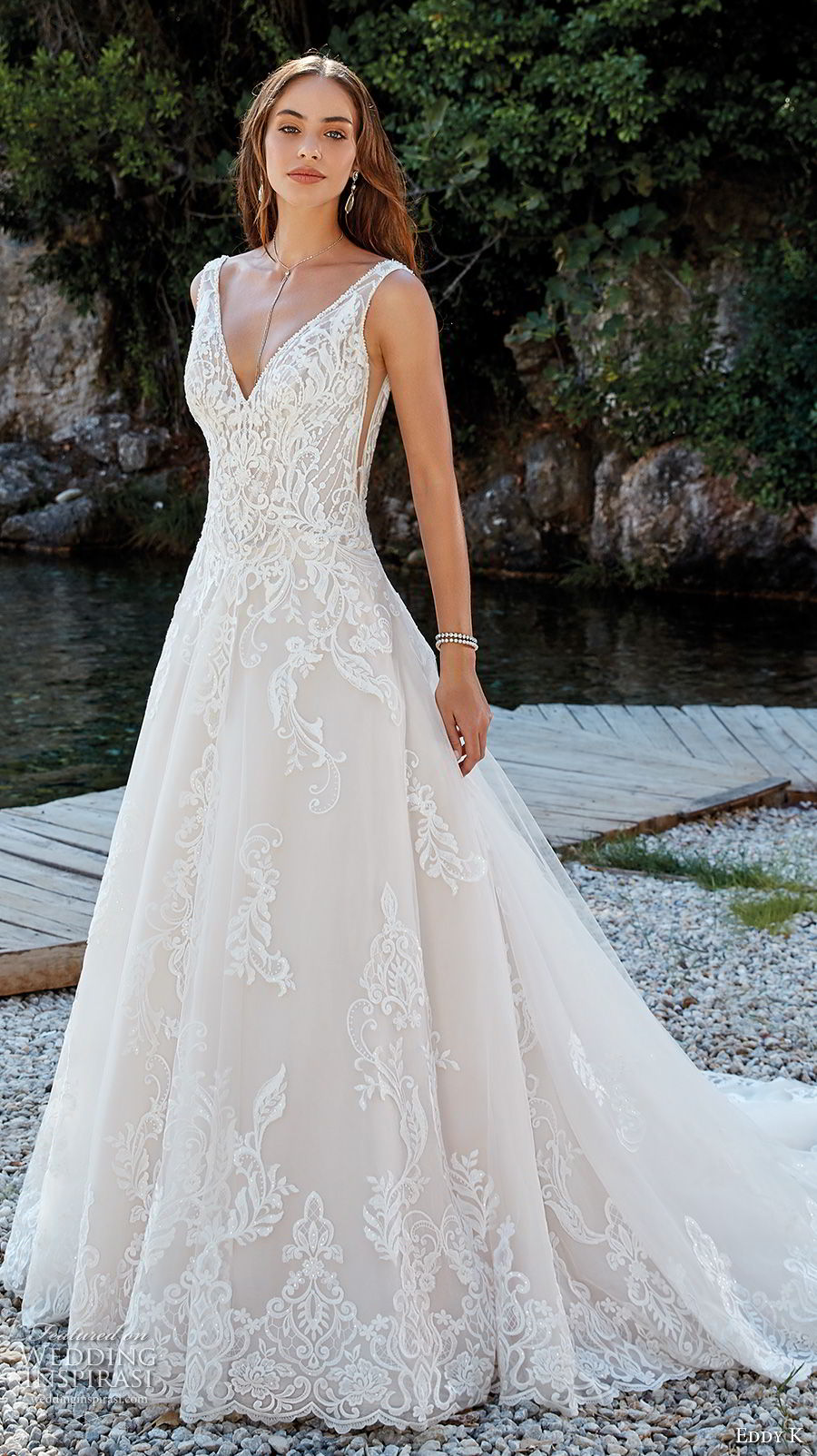 eddy k 2018 bridal sleeveless v neck heavily embellished bodice romantic elegant a line wedding dress open scoop back chapel train (13) mv eddy k 2018 bridal sleeveless v neck heavily embellished bodice romantic elegant a line wedding dress open scoop back chapel train (13) mv