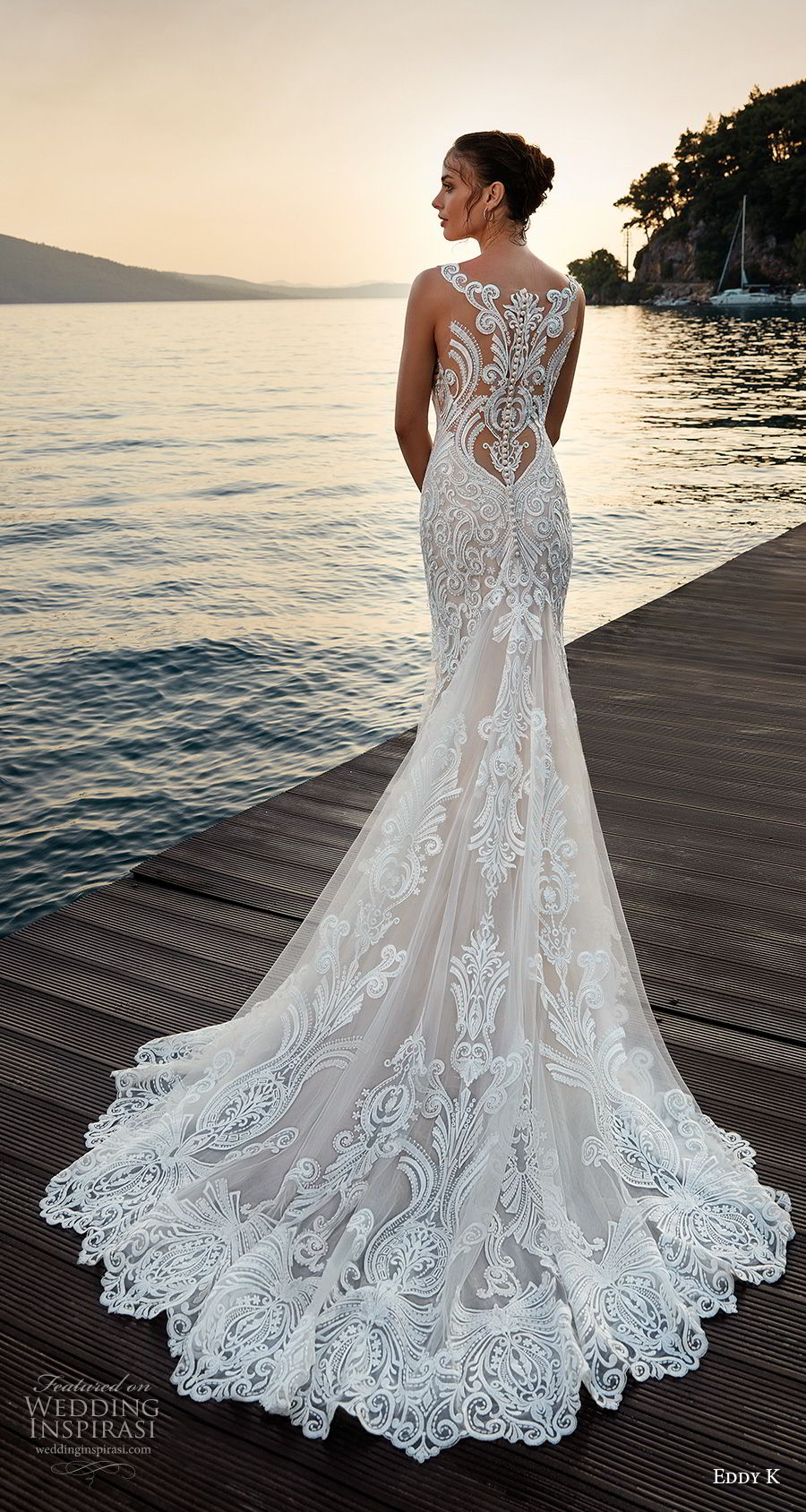 eddy k 2018 bridal sleeveless with strap v neck full embellishment elegant trumpet wedding dress sheer lace back chapel train (27) bv eddy k 2018 bridal sleeveless with strap v neck full embellishment elegant trumpet wedding dress sheer lace back chapel train (27) bv