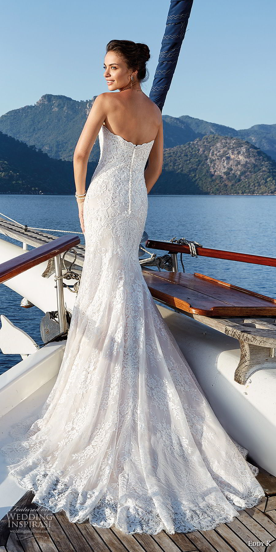 eddy k 2018 bridal strapless sweetheart neckline full embellishment elegant fit and flare wedding dress chapel train (4) bv eddy k 2018 bridal strapless sweetheart neckline full embellishment elegant fit and flare wedding dress chapel train (4) bv
