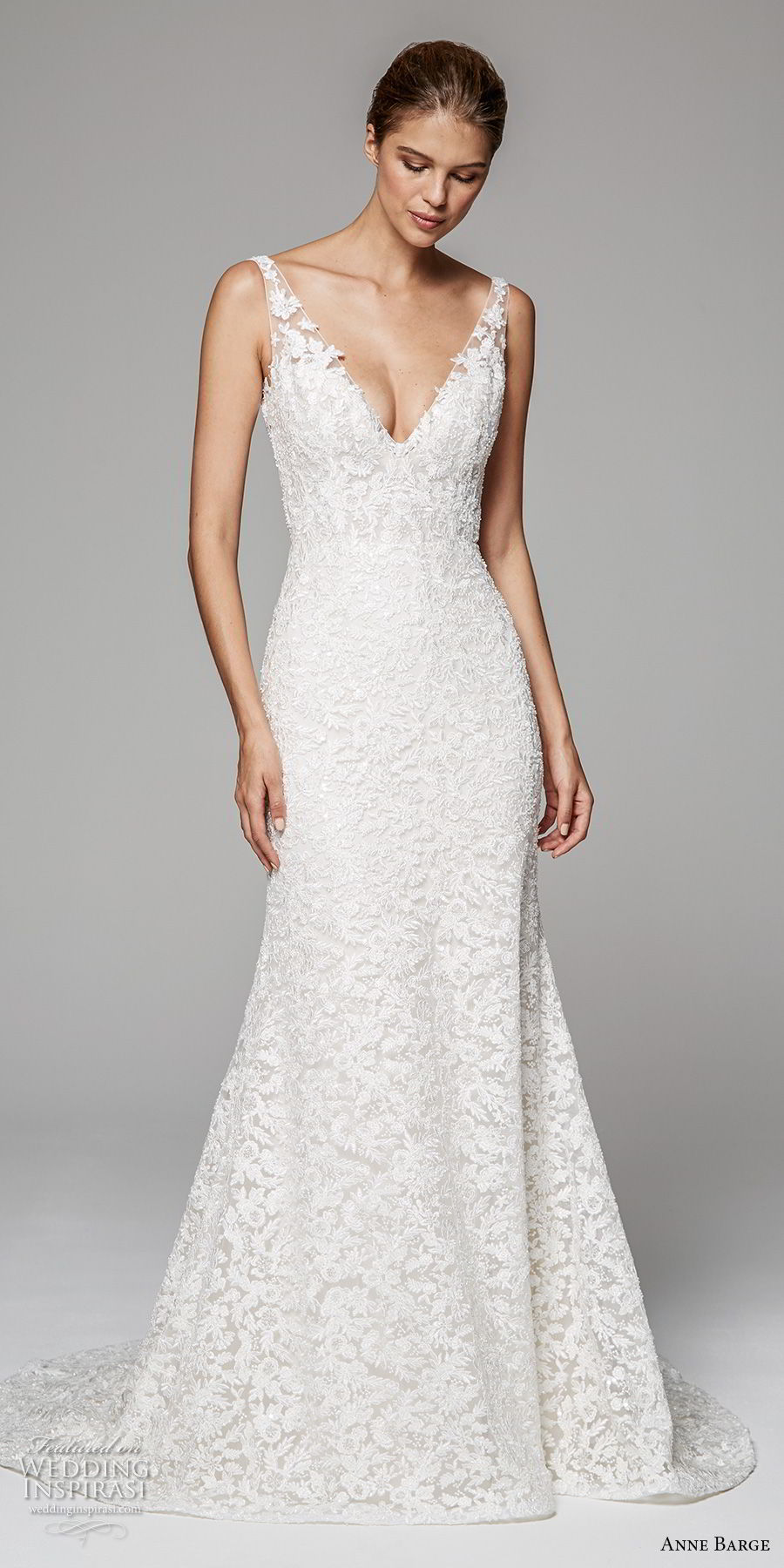 anne barge fall 2018 bridal sleeveless v neck full embellishment elegant trumpet wedding dress open v back sweep train (8) mv