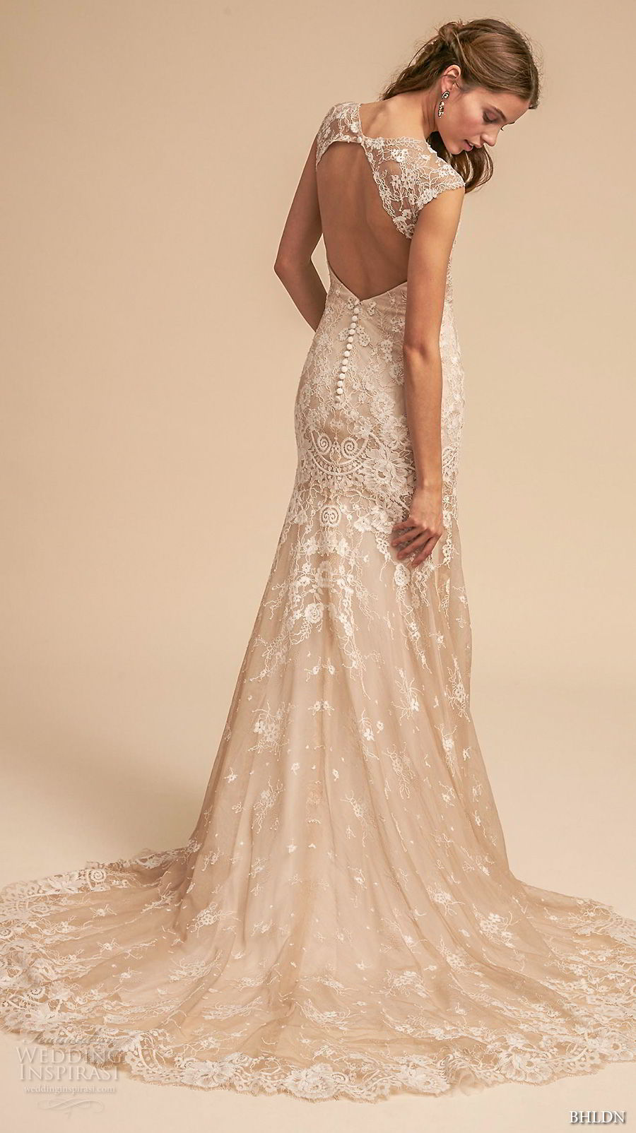 bhldn 2018 whispers bridal sleeveless thick strap v neck full embellishment romantic a  line wedding dress keyhole back short train (12) bv