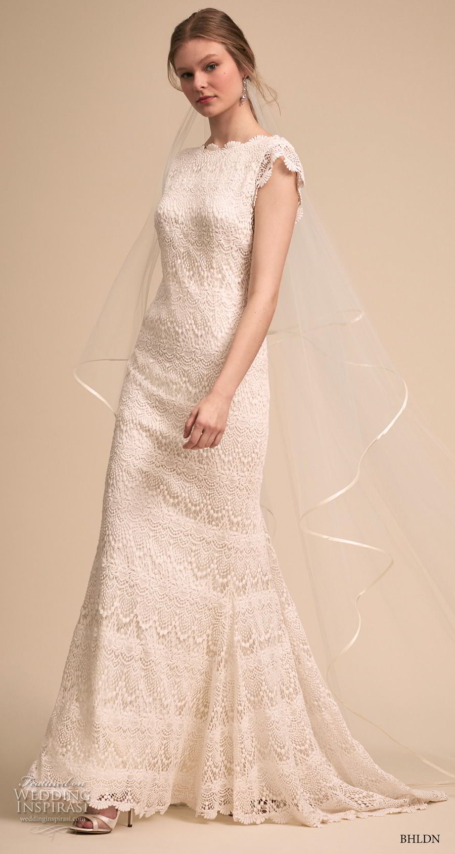 bhldn 2018 bridal cap sleeves bateau neckline full embellishment romantic modified a line wedding dress v back sweep train (2) mv bhldn 2018 bridal cap sleeves bateau neckline full embellishment romantic modified a line wedding dress v back sweep train (2) mv