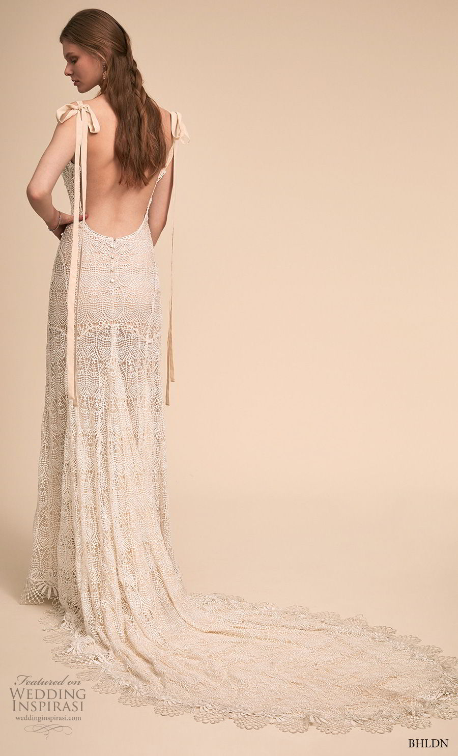 bhldn 2018 bridal sleeveless with strap diamond neckline full embellishment romantic modified a  line wedding dress open back chapel train (7) bv