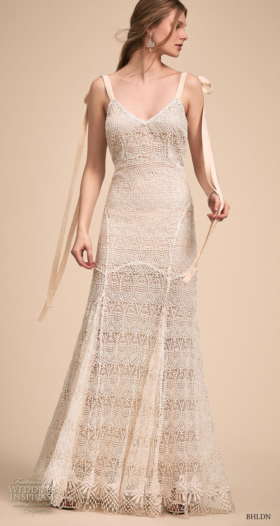 bhldn 2018 bridal sleeveless with strap diamond neckline full embellishment romantic modified a line wedding dress open back chapel train (7) mv bhldn 2018 bridal sleeveless with strap diamond neckline full embellishment romantic modified a line wedding dress open back chapel train (7) mv