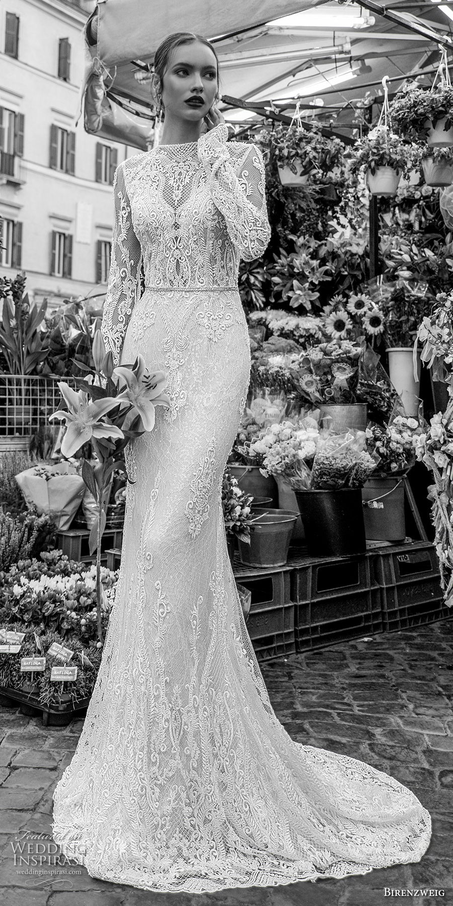 birenzweig 2018 bridal long sleeves illusion bateau neckline full embellishment elegant fit and flare wedding dress open back sweep train (8) mv birenzweig 2018 bridal long sleeves illusion bateau neckline full embellishment elegant fit and flare wedding dress open back sweep train (8) mv