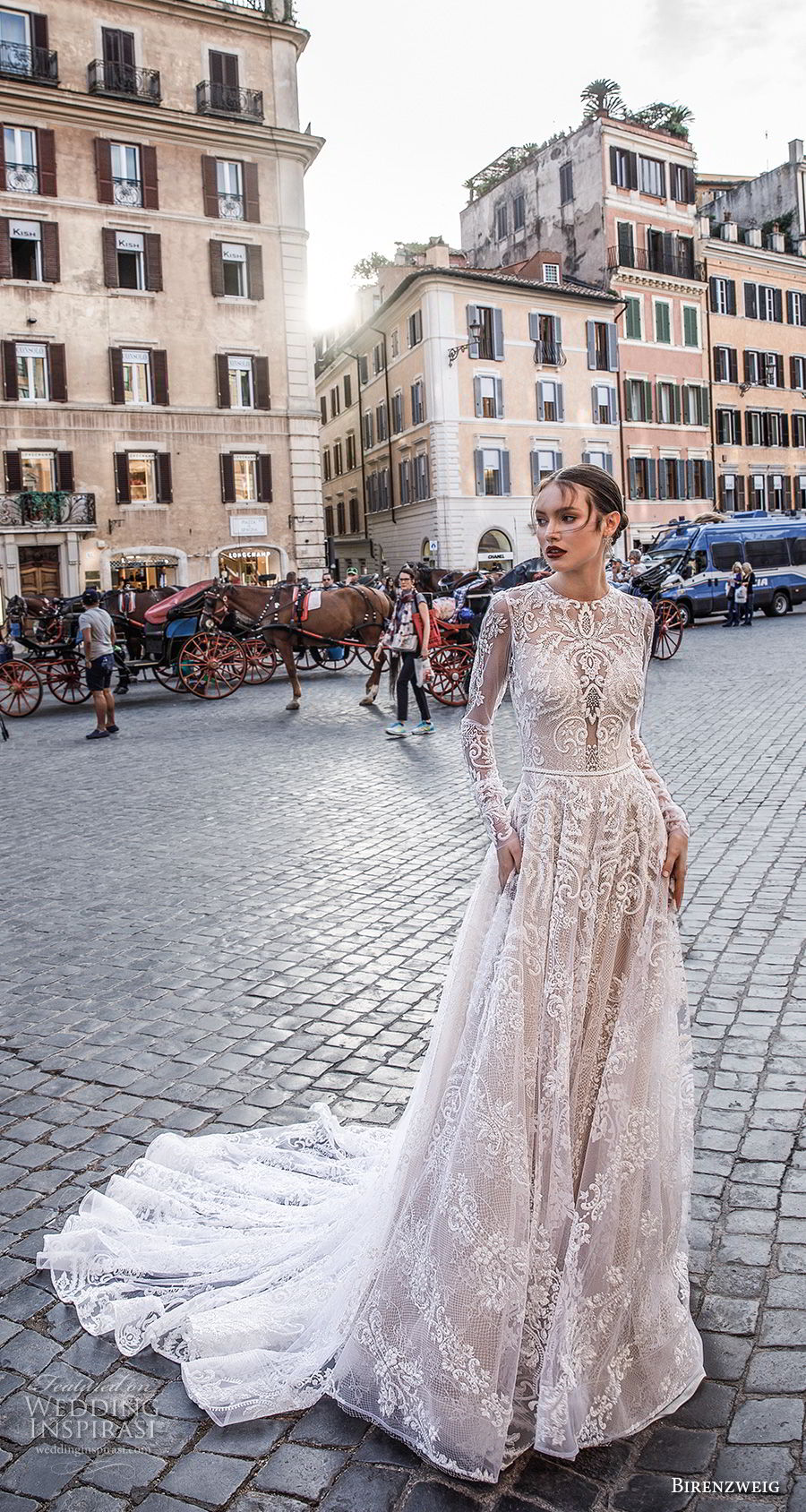 birenzweig 2018 bridal long sleeves jewel neck full embellishment elegant a line wedding dress keyhole backup chapel train (2) mv birenzweig 2018 bridal long sleeves jewel neck full embellishment elegant a line wedding dress keyhole backup chapel train (2) mv