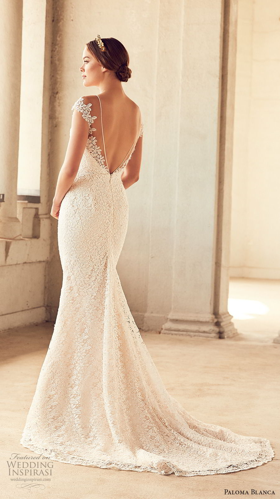 paloma blanca spring 2018 bridal cap sleeves illusion bateau sweetheart neckline full embellishment elegant sheath fit and flare wedding dress open v back chapel train (3) bv paloma blanca spring 2018 bridal cap sleeves illusion bateau sweetheart neckline full embellishment elegant sheath fit and flare wedding dress open v back chapel train (3) bv