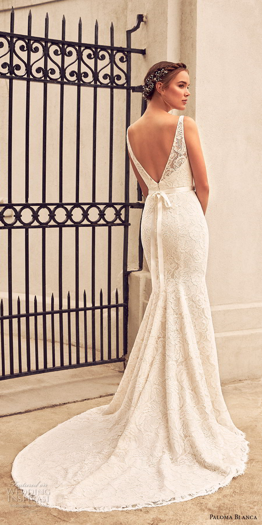 paloma blanca spring 2018 bridal sleeveless illusion bateau sweetheart neckline full embellishment side slit fit and flare wedding dress v back chapel train (15) bv paloma blanca spring 2018 bridal sleeveless illusion bateau sweetheart neckline full embellishment side slit fit and flare wedding dress v back chapel train (15) bv