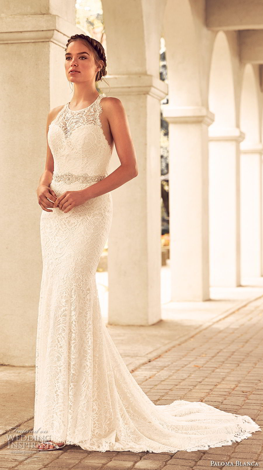 paloma blanca spring 2018 bridal sleeveless illusion halter jewel sweetheart neckline full embellishment elegant fit and flare wedding dress rasor back chapel train (14) mv paloma blanca spring 2018 bridal sleeveless illusion halter jewel sweetheart neckline full embellishment elegant fit and flare wedding dress rasor back chapel train (14) mv