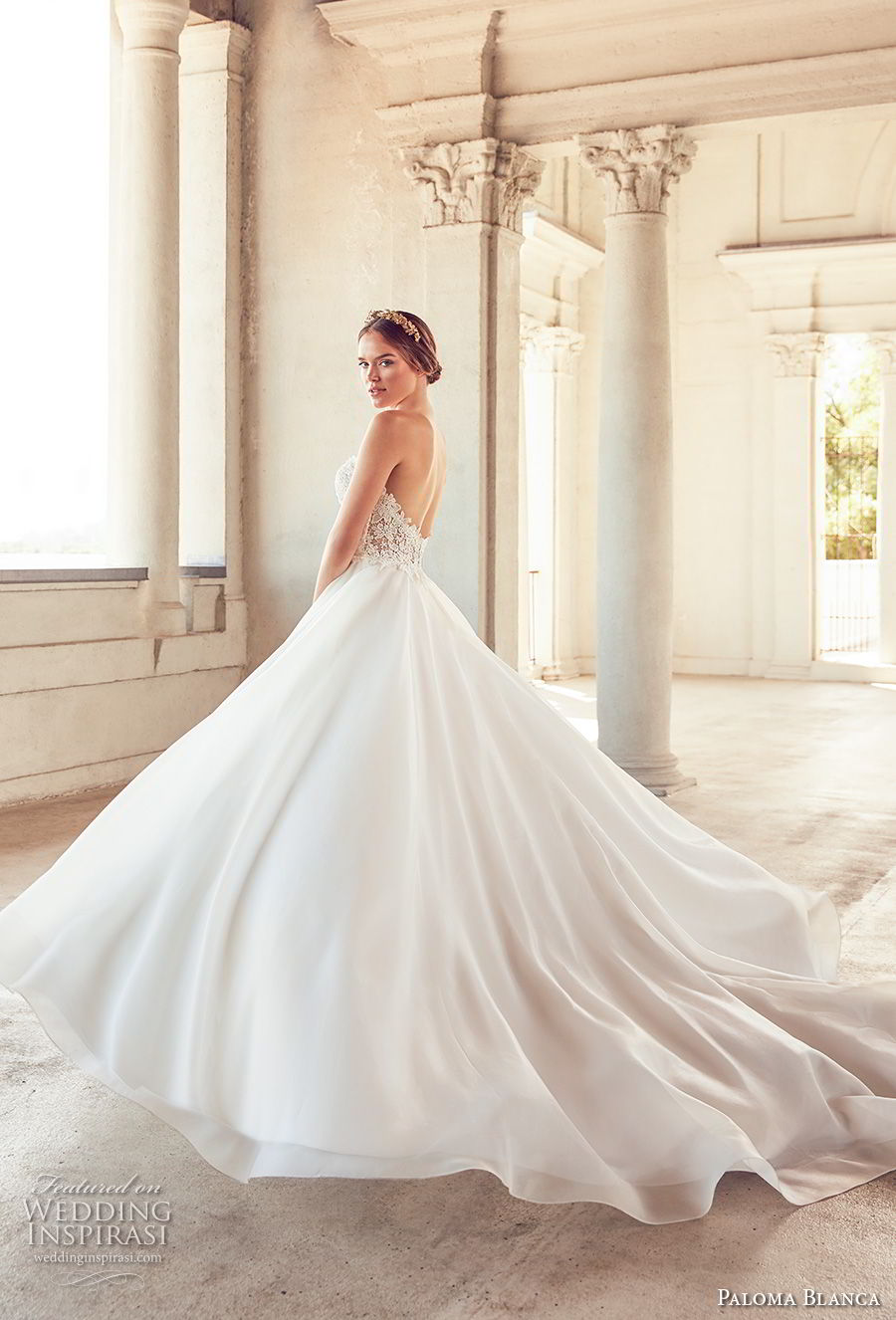 paloma blanca spring 2018 bridal strapless sweetheart neckline heavily embellished bodice romantic a line wedding dress with pockets chapel train (1) bv mv paloma blanca spring 2018 bridal strapless sweetheart neckline heavily embellished bodice romantic a line wedding dress with pockets chapel train (1) bv mv