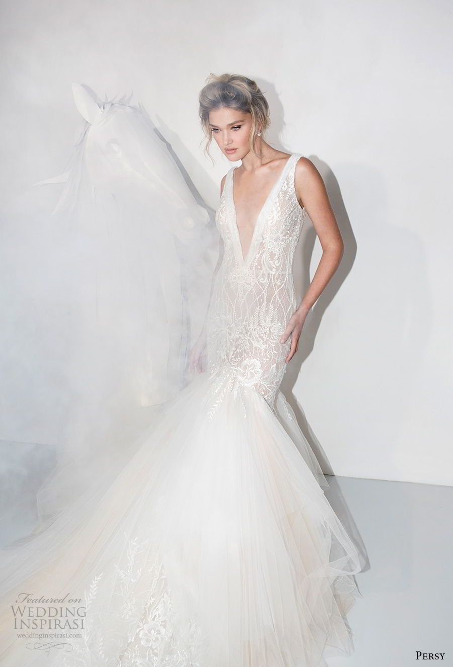 persy couture 2019 bridal sleeveless deep v neck full embellishment elegant sexy mermaid wedding dress open v back chapel train (6) mv