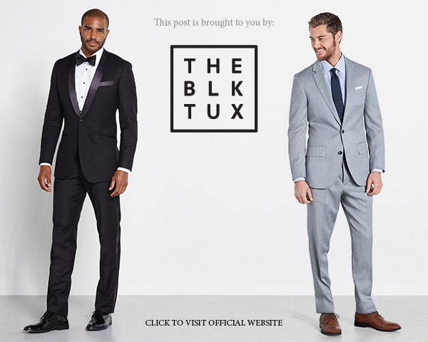 the black tux below banner