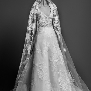 georges hobeika spring 2019 bridal sleeveless v neck full embellishment elegant a  line wedding dress chapel train (22) mv