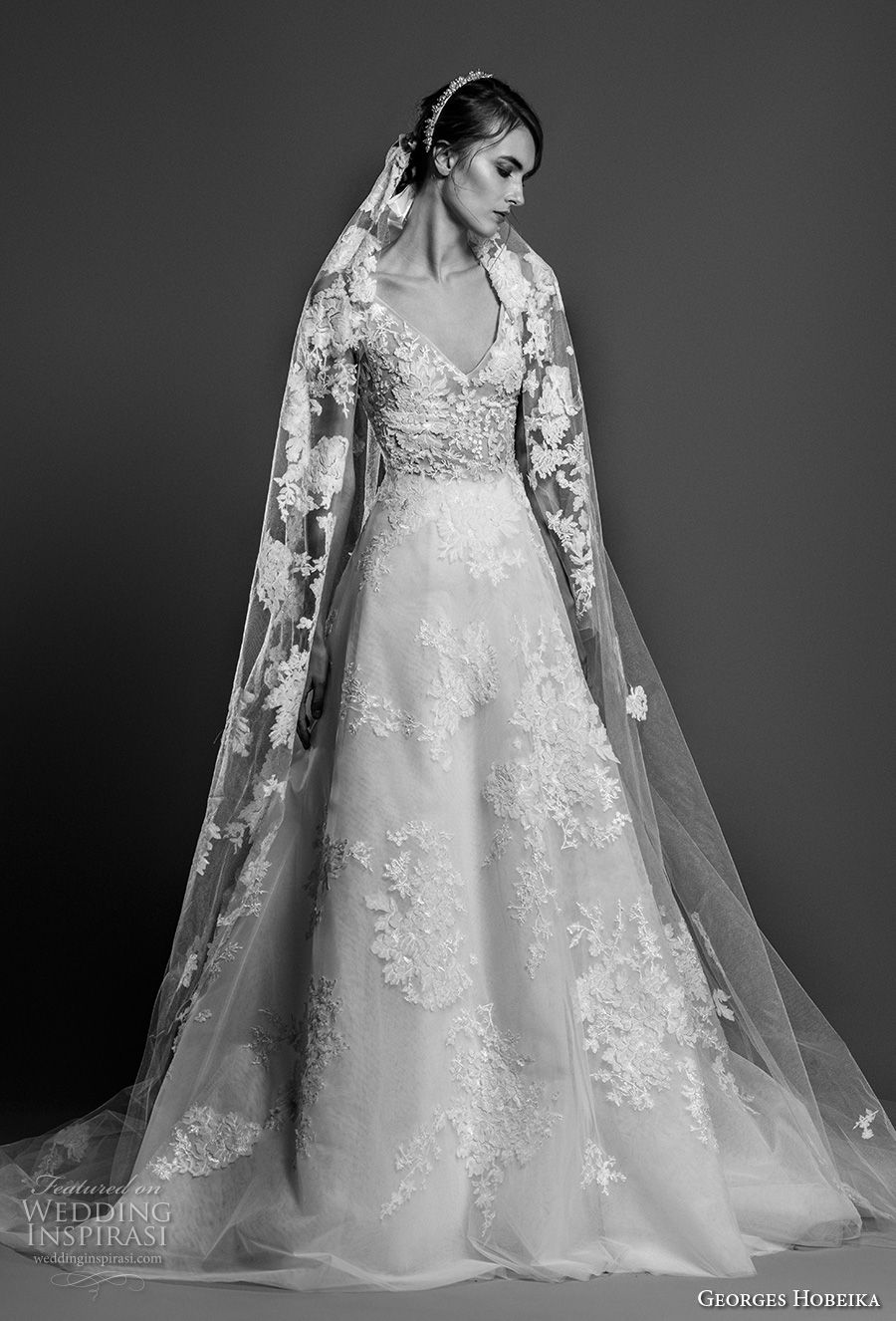 georges hobeika spring 2019 bridal sleeveless v neck full embellishment elegant a line wedding dress chapel train (22) mv georges hobeika spring 2019 bridal sleeveless v neck full embellishment elegant a line wedding dress chapel train (22) mv