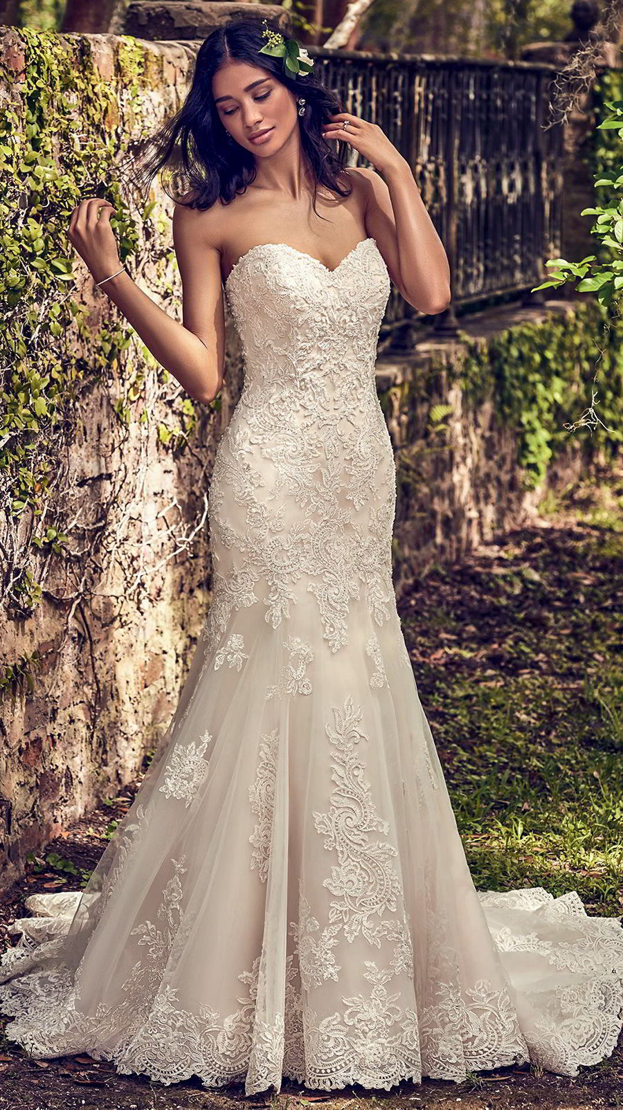 Maggie sottero champagne wedding dress shop