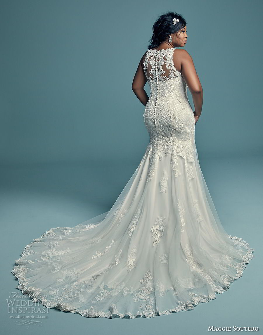 maggie sottero fall 2018 bridal sleeveless illusion halter sweetheart neckline full embellishment elegant fit and flare wedding dress sheer lace back chapel train (14) bv maggie sottero fall 2018 bridal sleeveless illusion halter sweetheart neckline full embellishment elegant fit and flare wedding dress sheer lace back chapel train (14) bv
