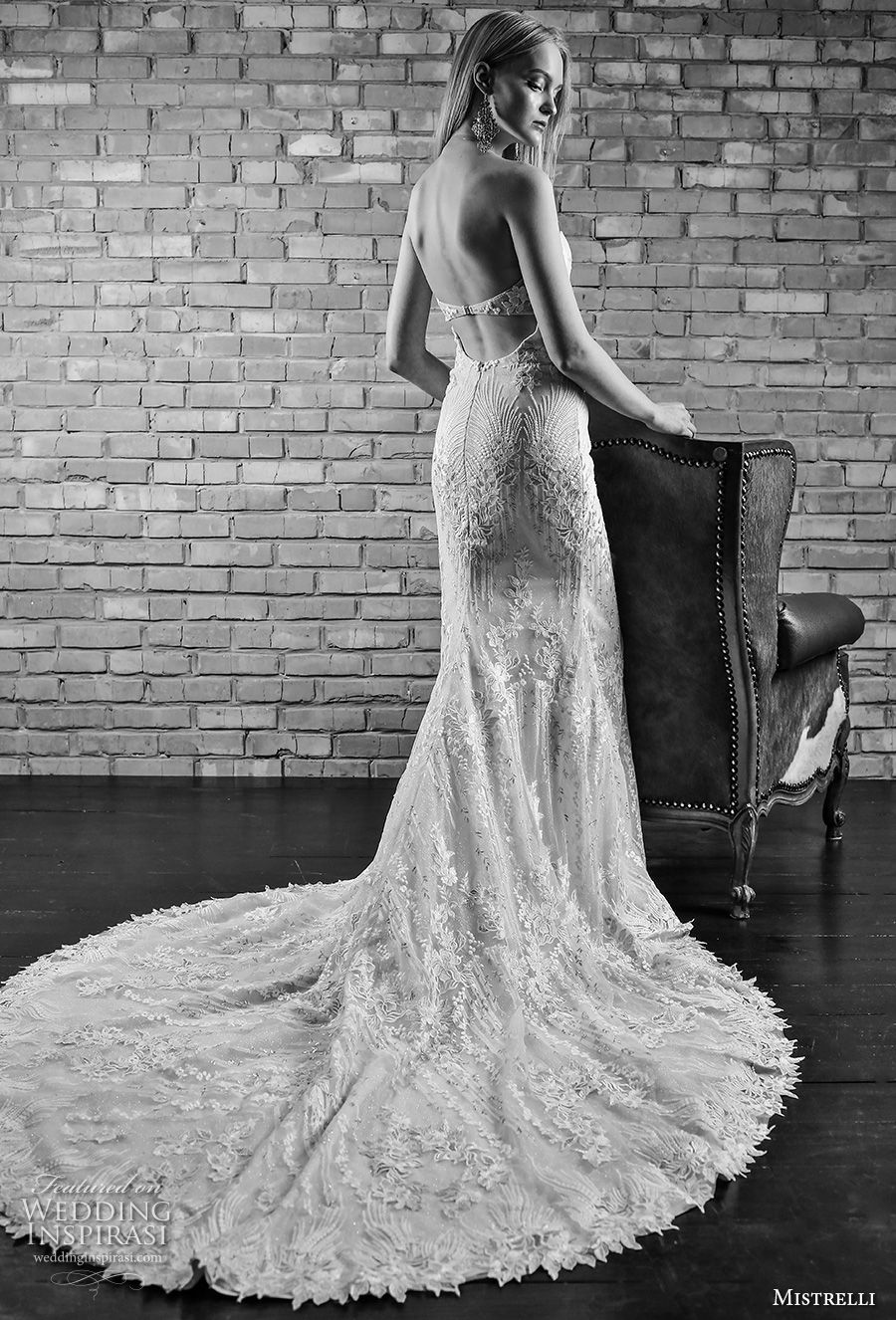 mistrelli 2019 bridal strapless sweetheart neckline full embellishment elegant fit and flare wedding dress chapel train (3) bv