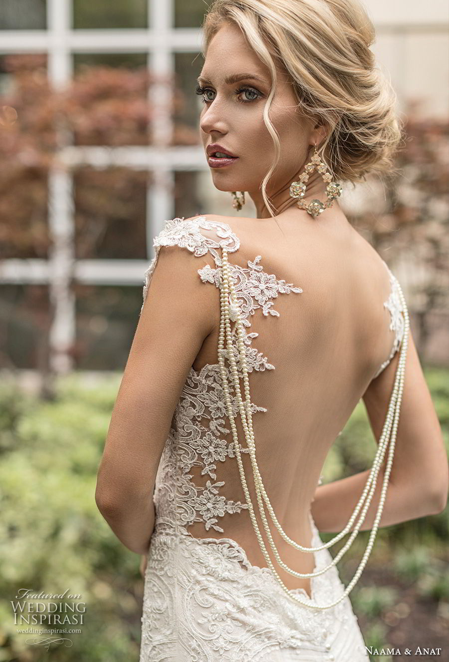 naama anat spring 2019 bridal sleeveless embellished strap sweetheart neckline full embellishment elegant fit and flare mermaid wedding dress open low back sweep train (2) zbv 