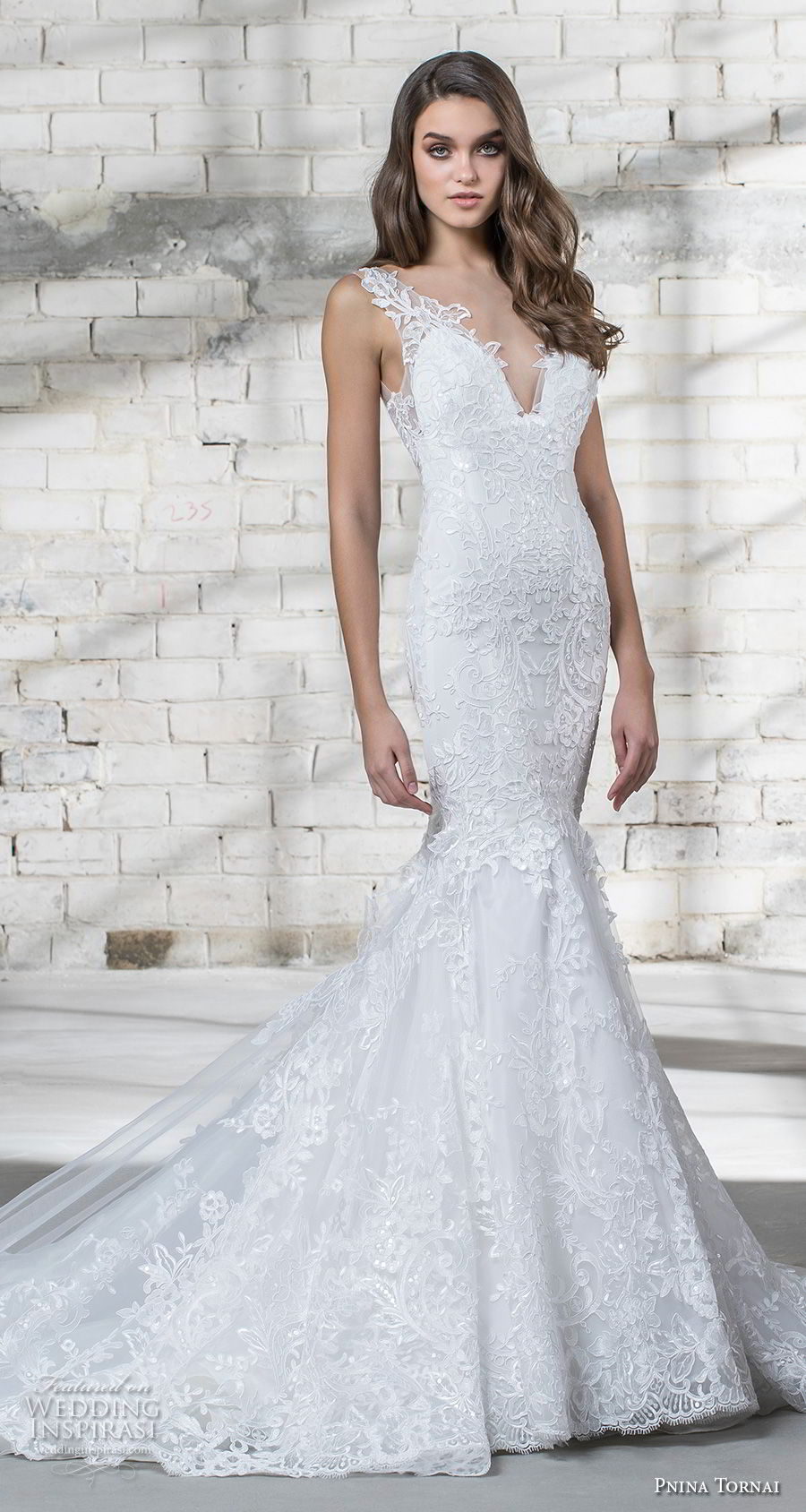 pnina tornai 2019 love bridal sleeveless deep v neck full embellishment elegant mermaid wedding dress open back chapel train (8) mv pnina tornai 2019 love bridal sleeveless deep v neck full embellishment elegant mermaid wedding dress open back chapel train (8) mv
