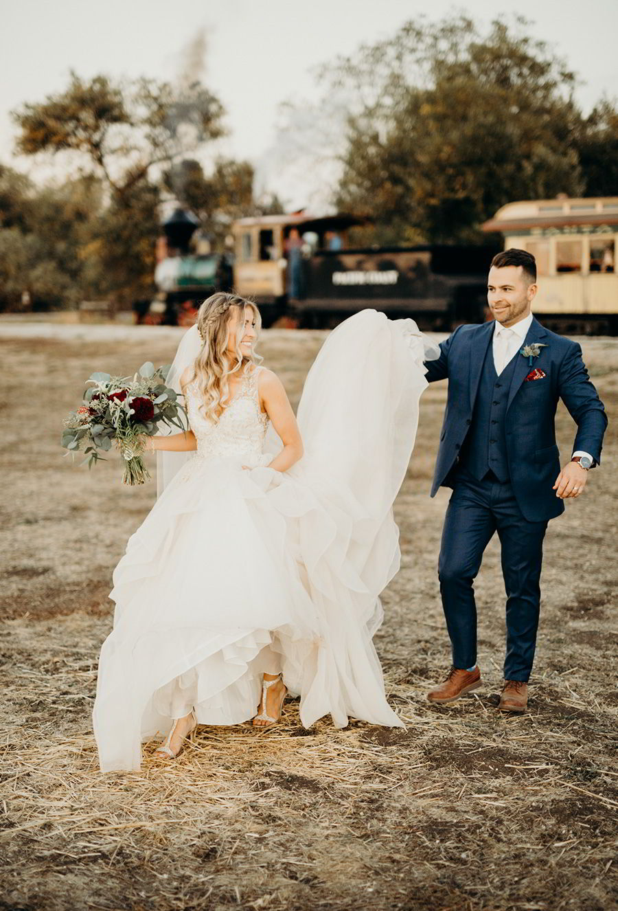 sottero midgley 2018 gold dress (amelie) sleeveless illusion vneck ball gown wedding dress colegarrettphotography photo bride melissa navy suit groom train