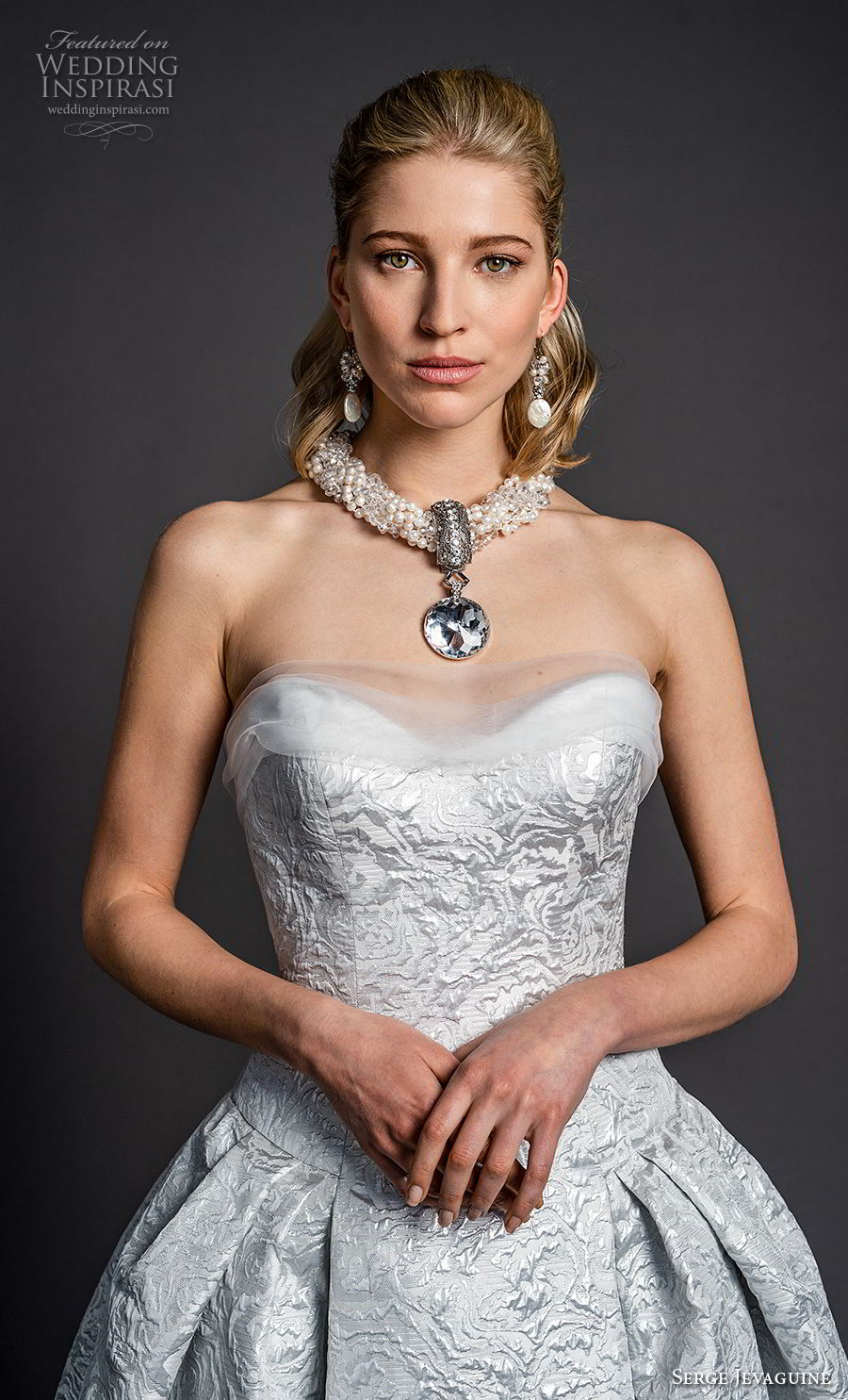 serge jevaguine 2019 bridal strapless sweetheart neckline full embellishment glamorous elegant light blue ball gown a line wedding dress (4) zv serge jevaguine 2019 bridal strapless sweetheart neckline full embellishment glamorous elegant light blue ball gown a line wedding dress (4) zv
