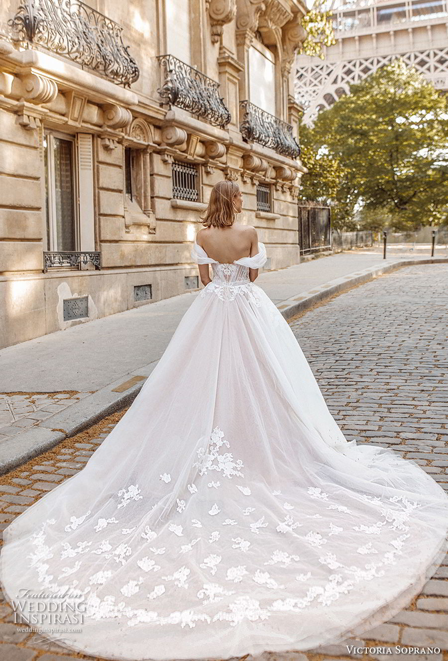 victoria soprano 2019 bridal off the shoulder sweetheart neckline heavily embellished bodice romantic princess a  line ball gown weddding dress royal train (1) bv