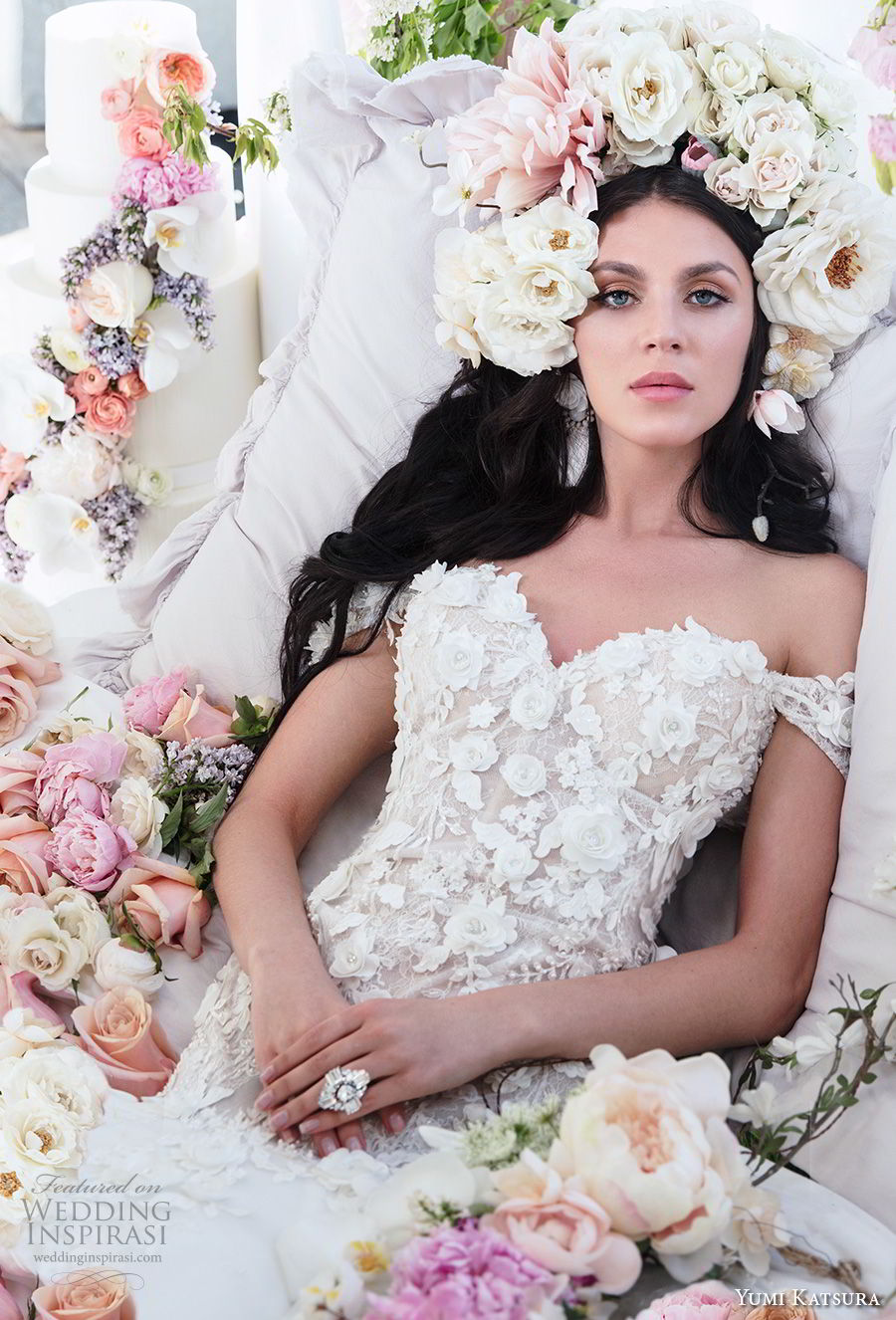 yumi katsura spring 2019 bridal off the shoulder sweetheart neckline heavily embellished bodice fit and flare mermaid wedding dress (10) mv yumi katsura spring 2019 bridal off the shoulder sweetheart neckline heavily embellished bodice fit and flare mermaid wedding dress (10) mv