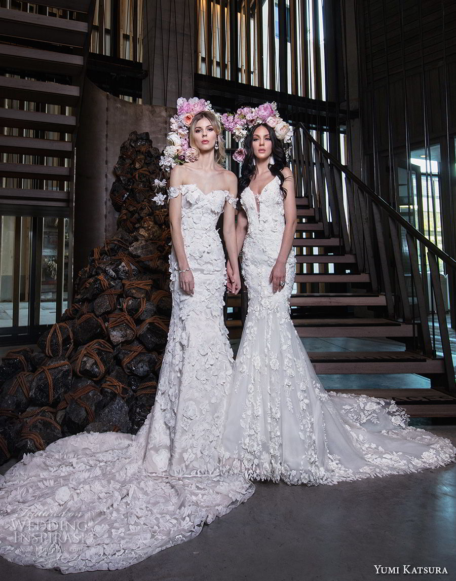 yumi katsura spring 2019 bridal sleeveless thin strap deep plunging sweetheart neckline full embellishment romantic mermaid wedding dress chapel train (16) mv yumi katsura spring 2019 bridal sleeveless thin strap deep plunging sweetheart neckline full embellishment romantic mermaid wedding dress chapel train (16) mv