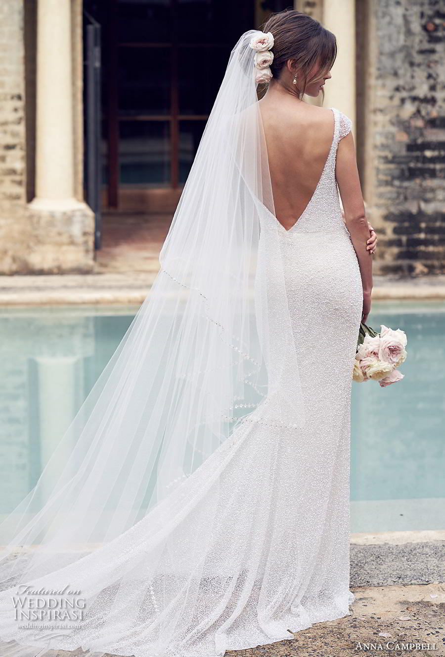 anna campbell 2019 bridal cap sleeves bateau neckline full embellishment simple elegant sheath wedding dress backless v back chapel train (4) bv anna campbell 2019 bridal cap sleeves bateau neckline full embellishment simple elegant sheath wedding dress backless v back chapel train (4) bv