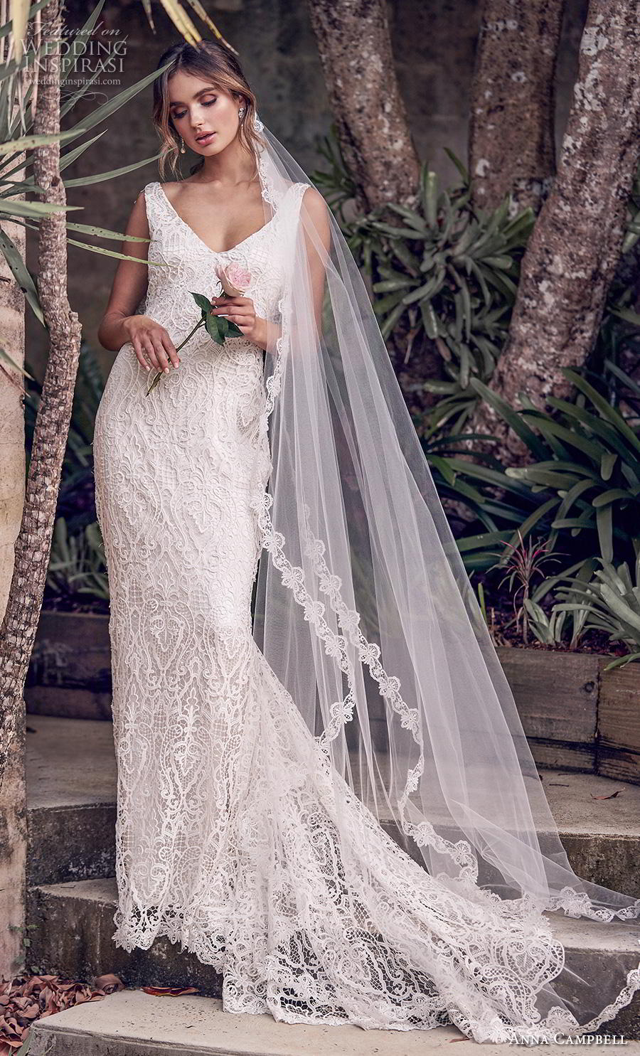 anna campbell 2019 bridal sleeveless v neck full embellishment elegant fit and flare wedding dress backless v back chapel train (7) mv