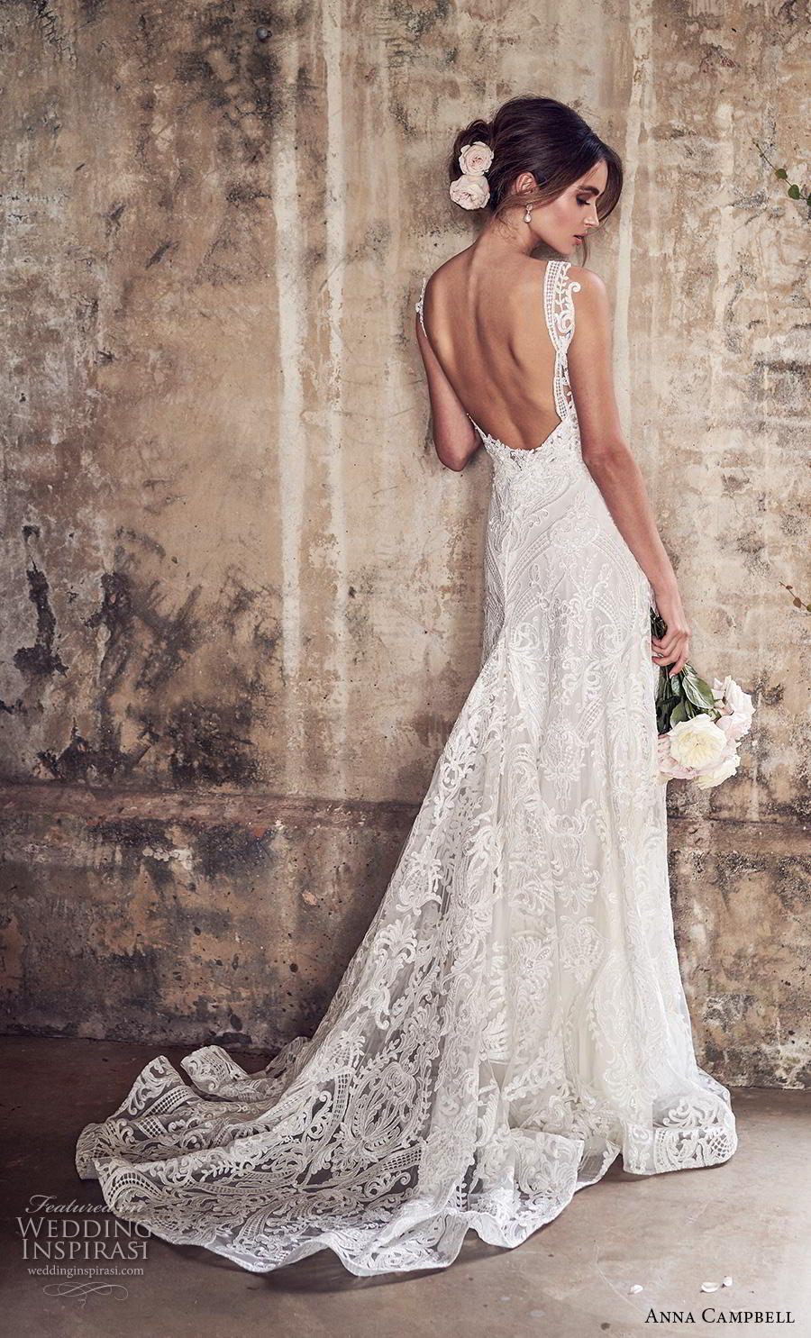 anna campbell 2019 bridal sleeveless v neck full embellishment elegant romantic a  line wedding dress backless medium train (14) bv