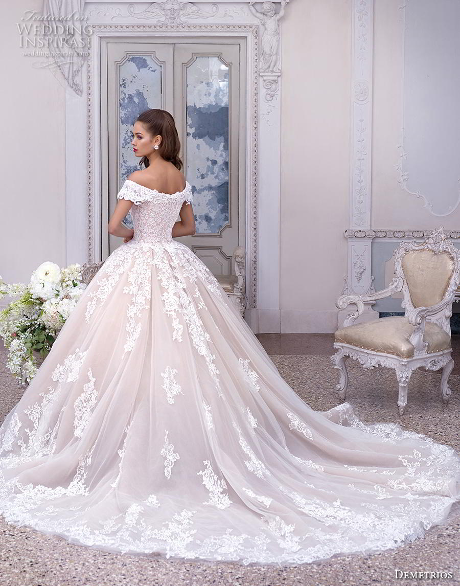 demetrios 2019 bridal cap sleeves off the shoulder v neck heavily embellished bodice hem blush princess ball gown a line wedding dress chapel train (2) bv demetrios 2019 bridal cap sleeves off the shoulder v neck heavily embellished bodice hem blush princess ball gown a line wedding dress chapel train (2) bv