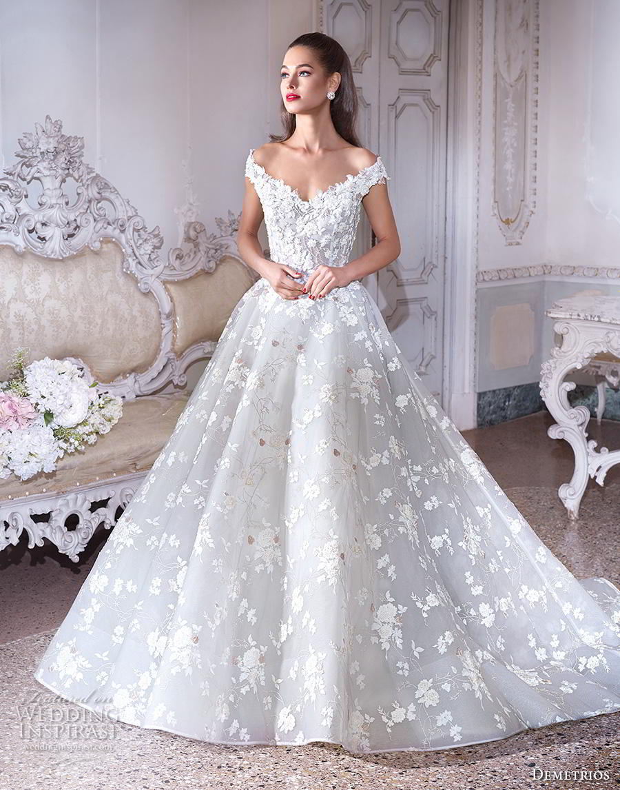 demetrios 2019 bridal off the shoulder v neck full embellishment romantic blue a line wedding dress chapel train (12) mv demetrios 2019 bridal off the shoulder v neck full embellishment romantic blue a line wedding dress chapel train (12) mv