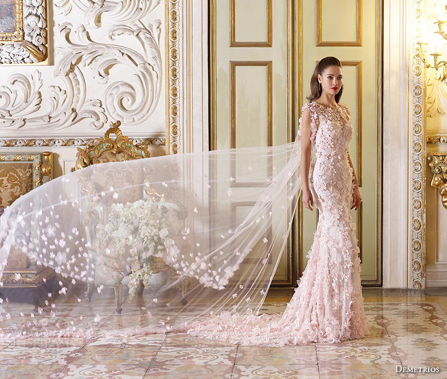 demetrios 2019 bridal sleeveless illusion bateau sweetheart neckline full embellishment romantic fit and flare embellished back wedding dress short train (11) mv demetrios 2019 bridal sleeveless illusion bateau sweetheart neckline full embellishment romantic fit and flare embellished back wedding dress short train (11) mv