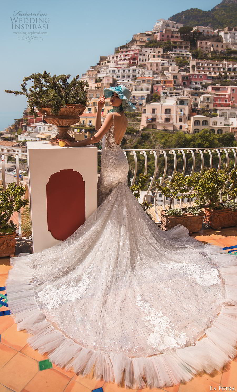 la petra 2019 bridal spaghetti strap deep plunging sweetheart neckline full embellishment elegant mermaid wedding dress backless scoop back royal train (18) bv