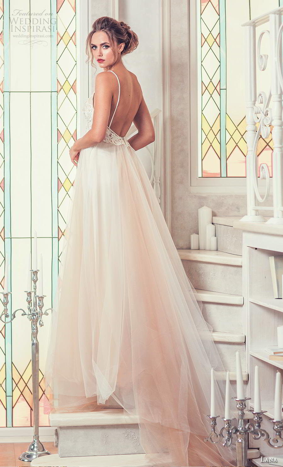 lana 2018 bridal spaghetti strap deep plunging sweetheart neckline heavily embellished bodice romantic soft a  line wedding dress backless open back chapel train (9)  bv