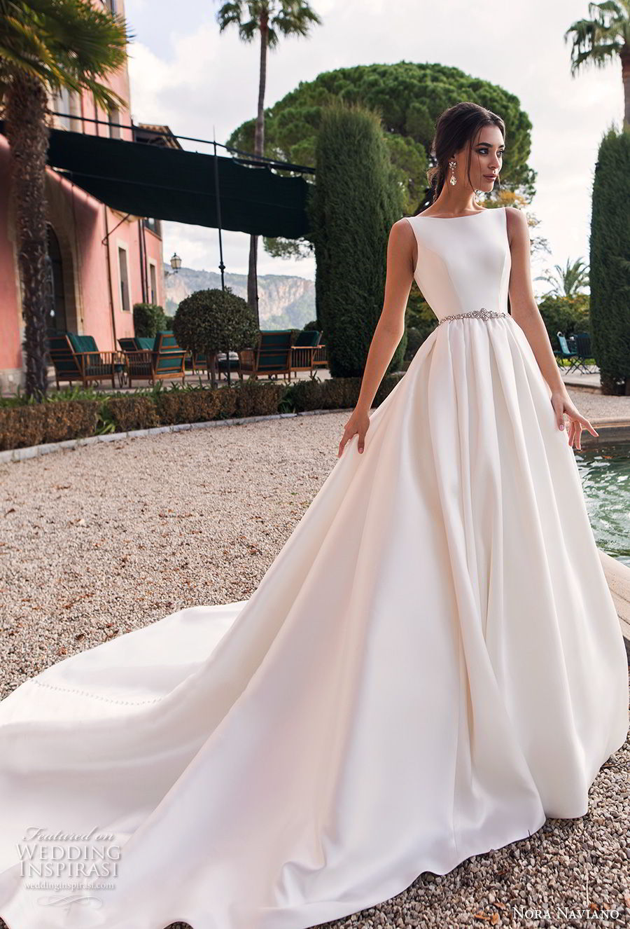 elegant a line wedding dresses