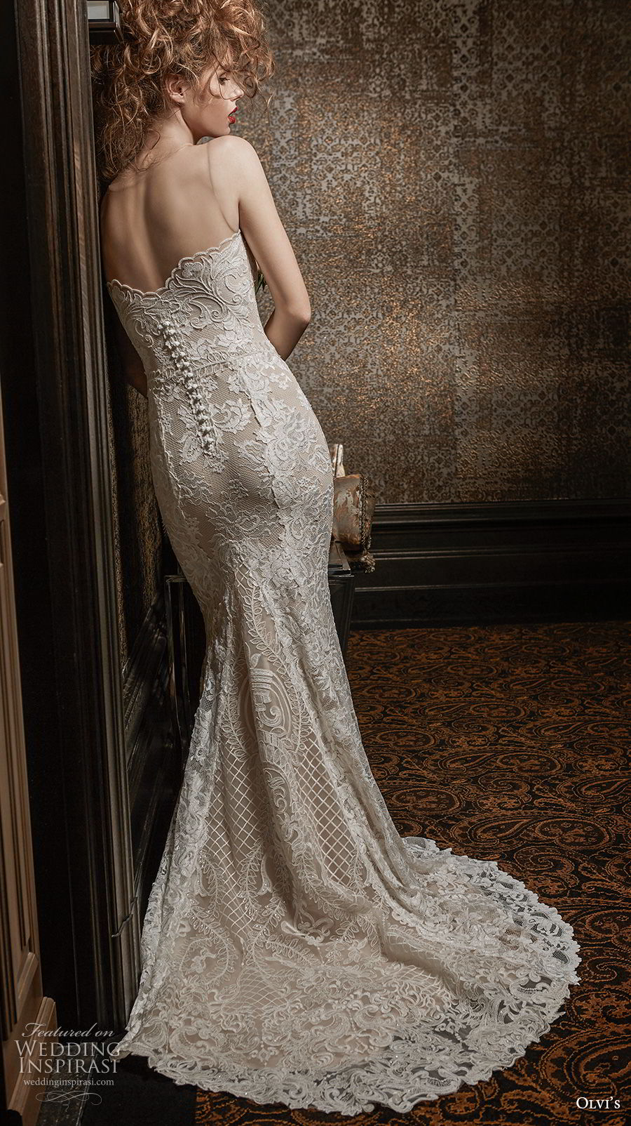 olvi 2019 bridal sleeveless sheer bateau sweetheart neckline full embellishment elegant fit and flare wedding dress short train (8) bv