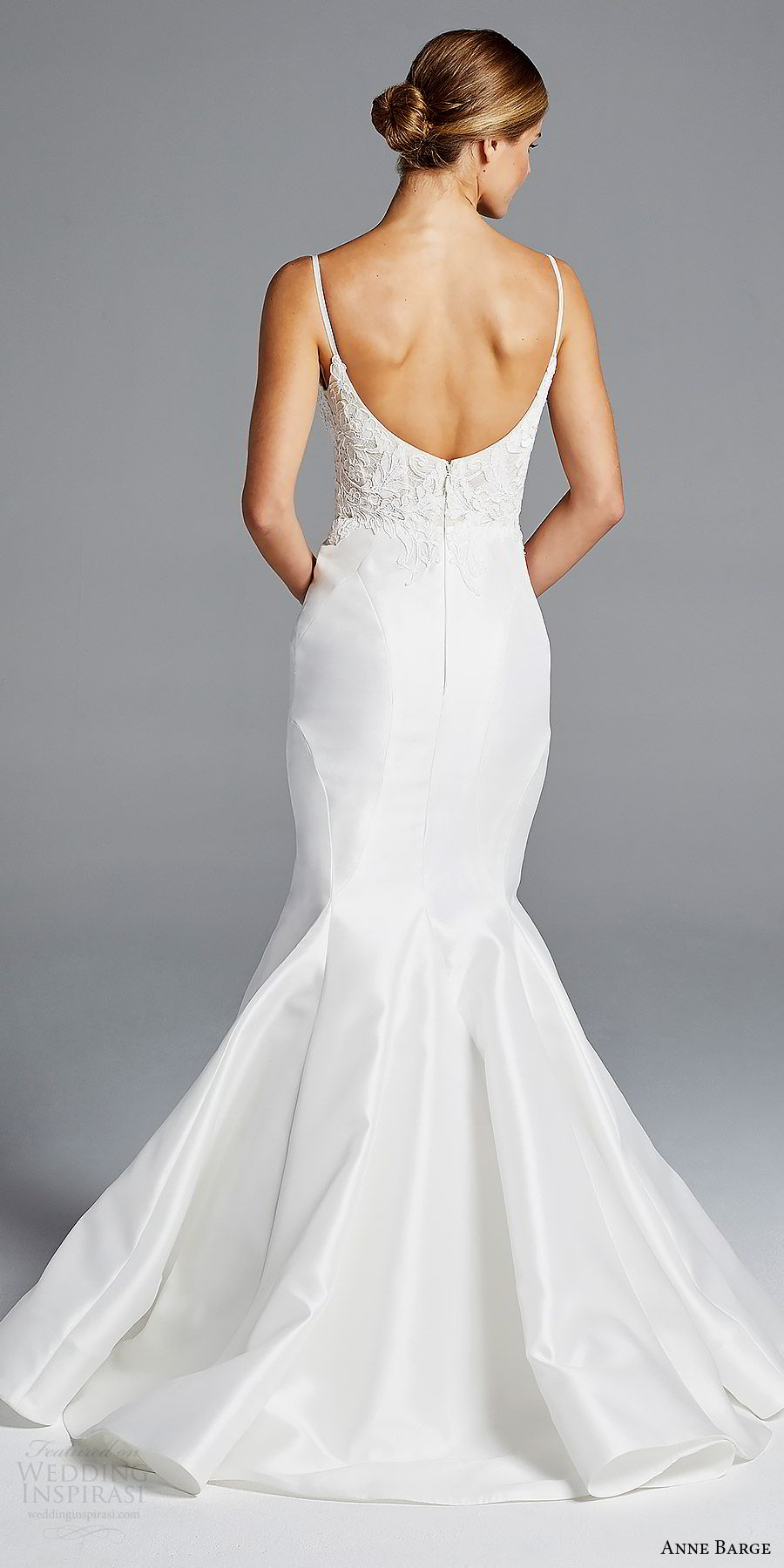 anne barge bridal spring 2019 sleeveless straps sweetheart lace bodice mermaid wedding dress (iman) bv scoop back modern elegant