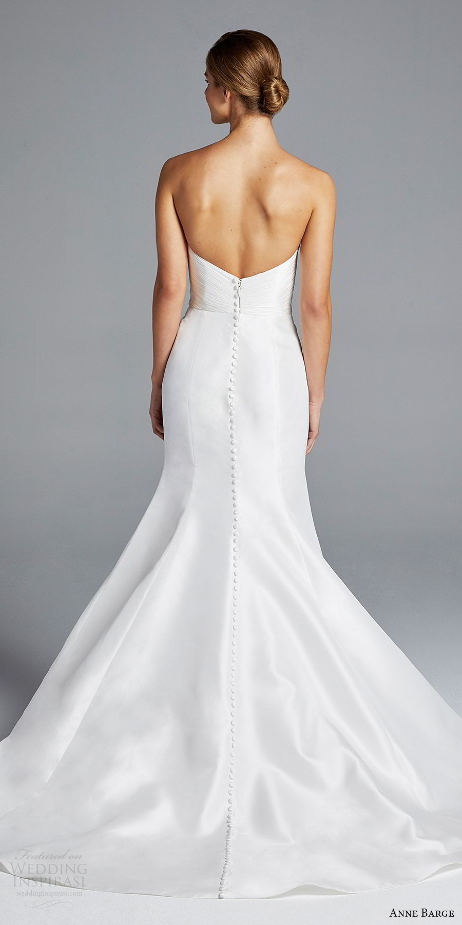 anne barge bridal spring 2019 strapless sweetheart ruched bodice mermaid wedding dress (amal) bv romantic elegant