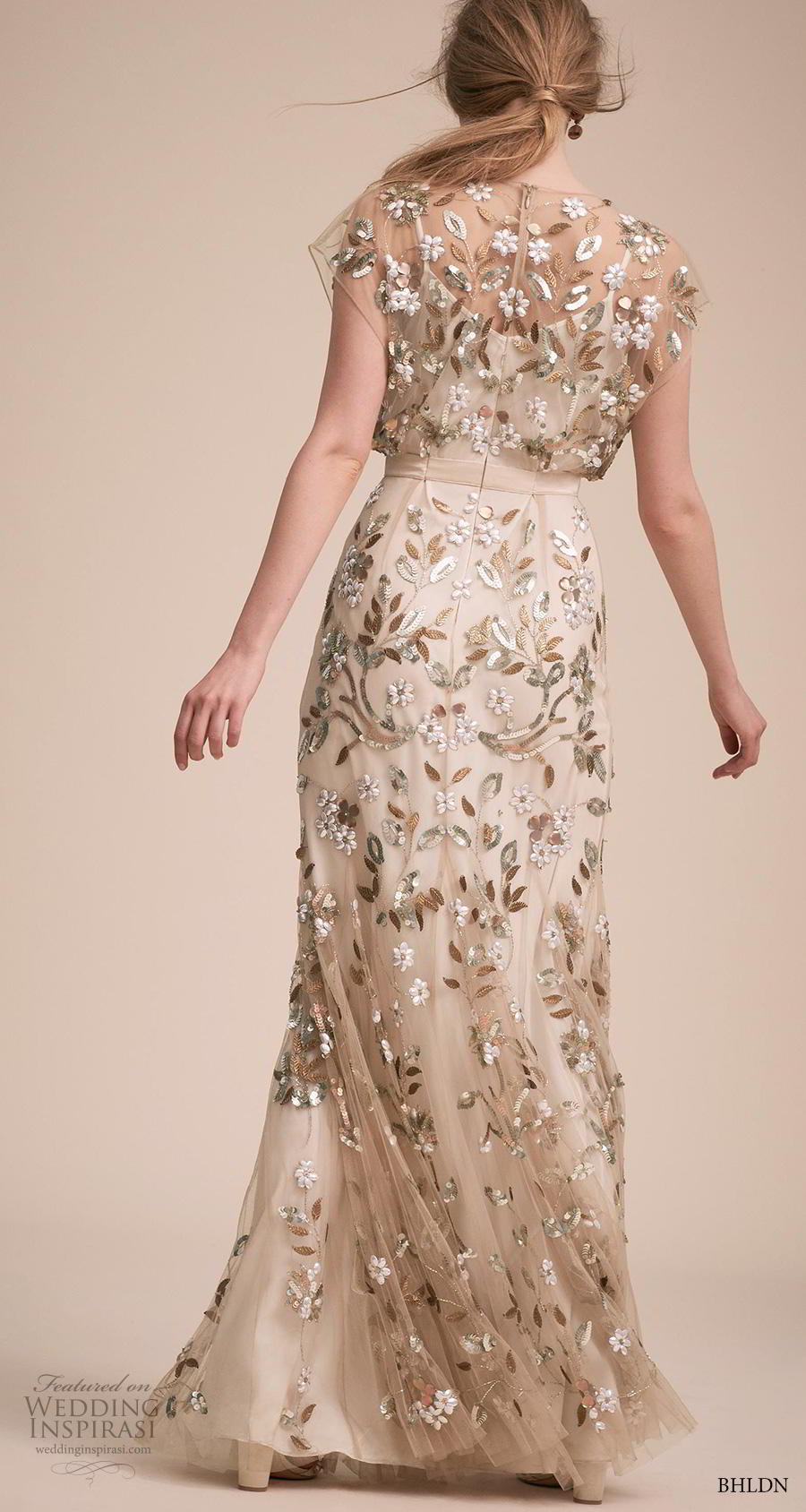 bhldn 2018 own bridal butterfly sleeves jewel neck full embellishment romantic colored sheath wedding dress lace back sweep train (14) bv bhldn 2018 own bridal butterfly sleeves jewel neck full embellishment romantic colored sheath wedding dress lace back sweep train (14) bv