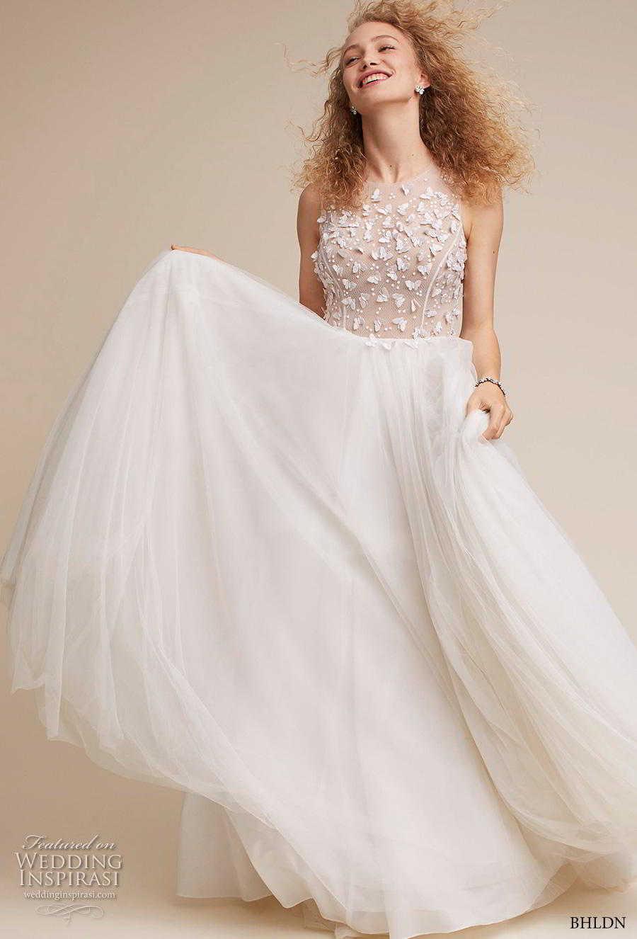 bhldn 2018 own bridal sleeveless jewel neck heavily embellished bodice romantic soft a line wedding dress sheer lace back sweep train (13) mv bhldn 2018 own bridal sleeveless jewel neck heavily embellished bodice romantic soft a line wedding dress sheer lace back sweep train (13) mv